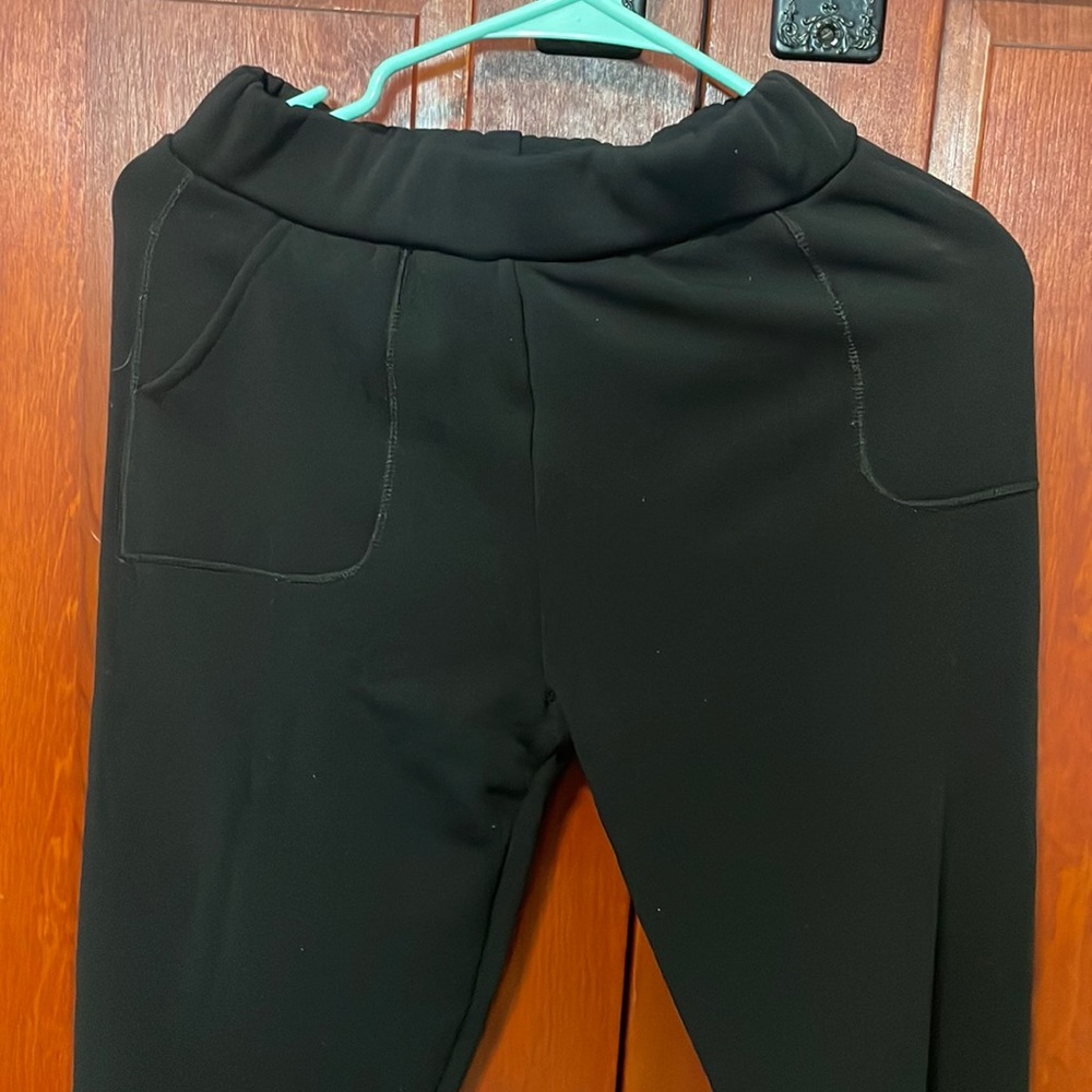 Womens black soft pants